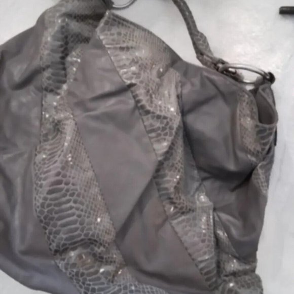 Grey Flux Snake Tote Bag L78 - Picture 4 of 5